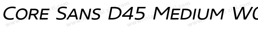 Core Sans D45 Medium W05 Rg Regular字体转换